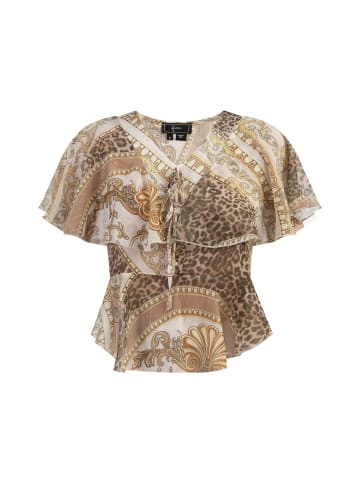 faina Damen Bluse in Beige Weiss