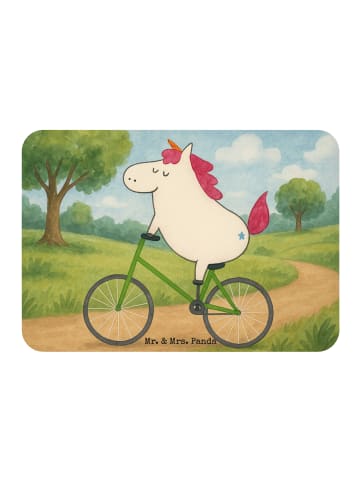 Mr. & Mrs. Panda Magnet Einhorn Radfahrer Design ohne Spruch in Weiß