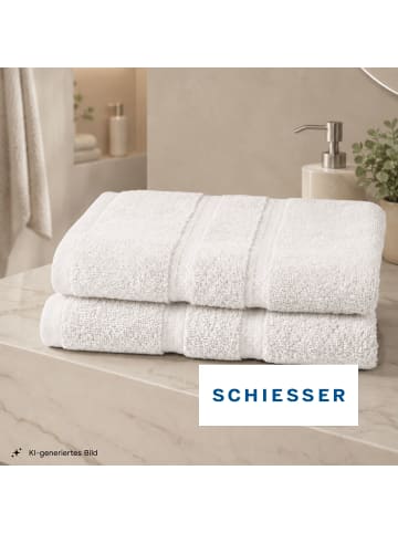 Schiesser Frottierserie Las Palmas in Weiß