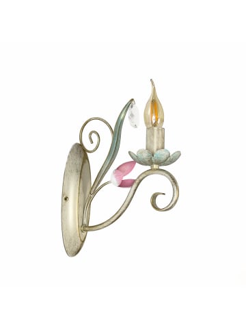 Licht-Erlebnisse Wandlampe (B)9 x (H)28 cm in Weiß Rosa Grün