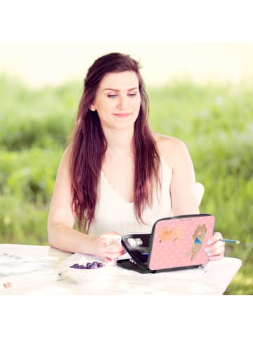 Mr. & Mrs. Panda Stiftetasche Hasen Muschel ohne Spruch in Rot Pastell