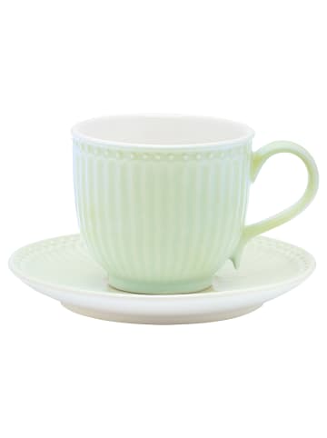 Greengate Tasse mit Untertasse ALICE PALE GREEN Grün