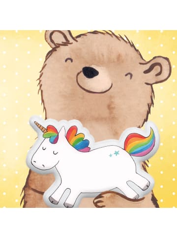 Mr. & Mrs. Panda kissen tier Einhorn Happy ohne Spruch in Transparent