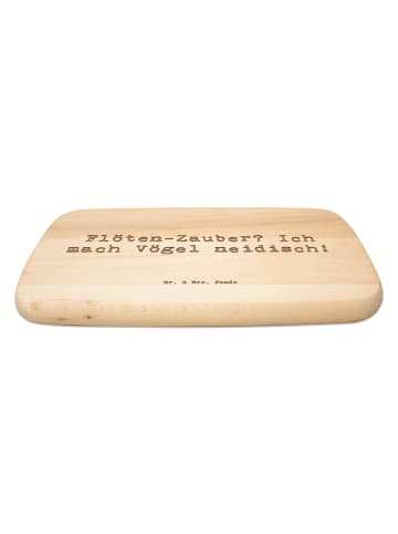 Mr. & Mrs. Panda Frühstücksbrett Spruch Flöte Zauber mit Spruch in Transparent