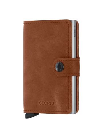 Secrid Vintage Miniwallet - Geldbörse RFID 6.5 cm in cognac-silver