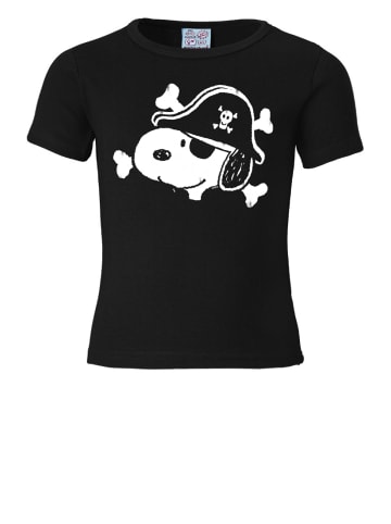 Logoshirt T-Shirt Snoopy in schwarz