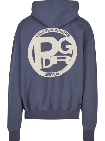 PEGADOR Kapuzenpullover in washed shadow blue