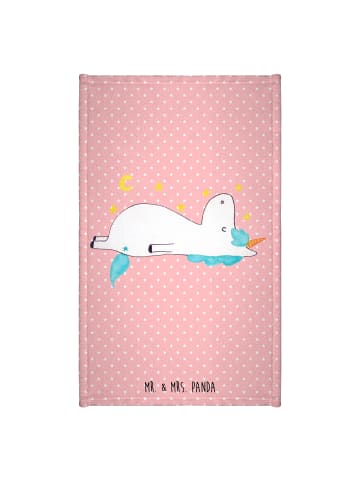 Mr. & Mrs. Panda gäste wc handtuch Einhorn Sternenhimmel ohne Sp... in Rot Pastell