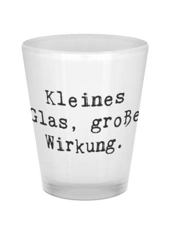 Mr. & Mrs. Panda Shotglas Spruch Schnapsglas Freude mit Spruch in Transparent
