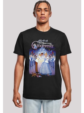 F4NT4STIC T-Shirt Disney Cinderella Aschenputtel Collage Poster in schwarz