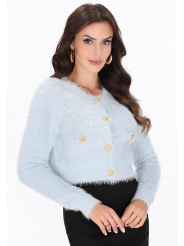 faina Women Cardigan in light blue