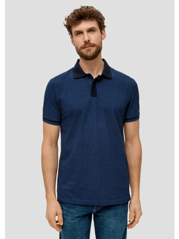 s.Oliver Polo-Shirt kurzarm in Blau