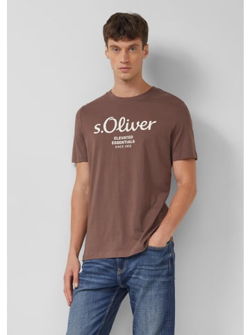 s.Oliver T-Shirt in 89D1_dunkelbraun
