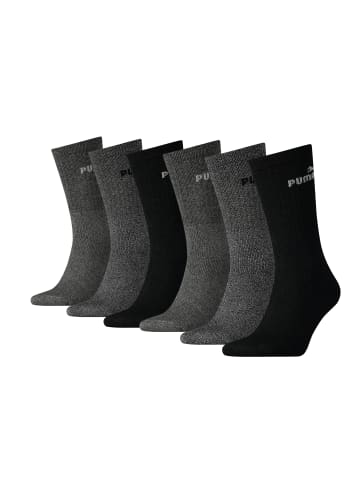 Puma Socken CREW SOCK 6P in 207 anthracite / grey