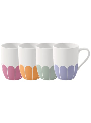 Villeroy & Boch 4er Set Henkelbecher-Set Fleu Couleur 290 ml bunt in bunt