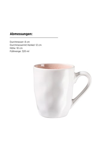 Mäser Kaffeebecher-Set, Steinzeug Frozen in Berry