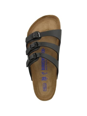 Birkenstock Sandale Florida SFB Birko-Flor Weichbettung normal in schwarz