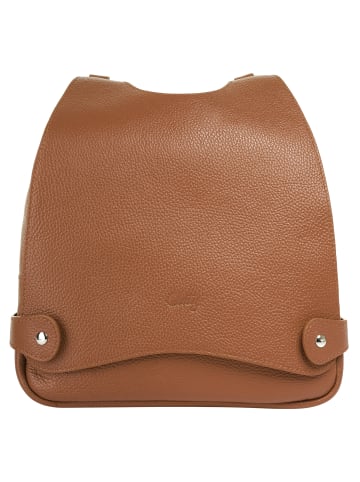 Cluty Rucksack echt Leder in cognac