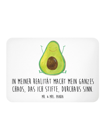 Mr. & Mrs. Panda Magnet Avocado Glücklich mit Spruch in Weiß