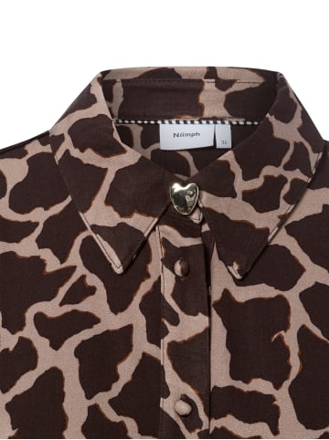 NÜMPH Bluse Nuhana in schoko taupe - 0001