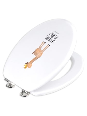 Mr. & Mrs. Panda Klodeckel Lama König mit Spruch in Weiß