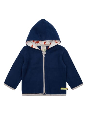 loud + proud Jacke Weiche Fleece-Kapuzenjacke in Ultramarine