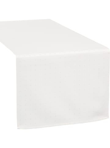 REDBEST Jacquard, Baumwollmischung, Gewebt Tischläufer Alcona in weiß