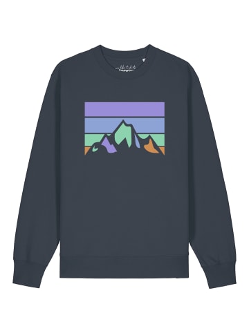 wat? Apparel Sweatshirt Retro Landscape in India Ink Grey