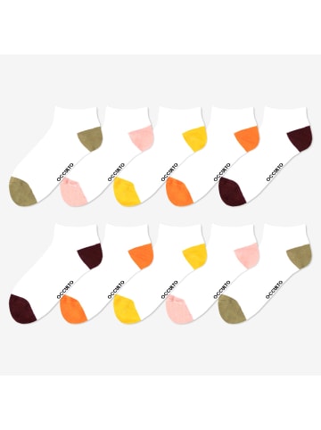 Occulto 10er Pack Muster Sneaker Socken Maja in HerbstMix