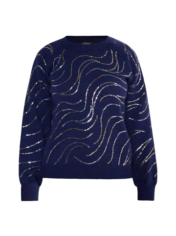 usha BLACK LABEL Damen Strick Pullover in Marine