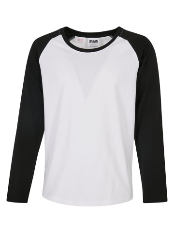 Urban Classics Longsleeves in white/black