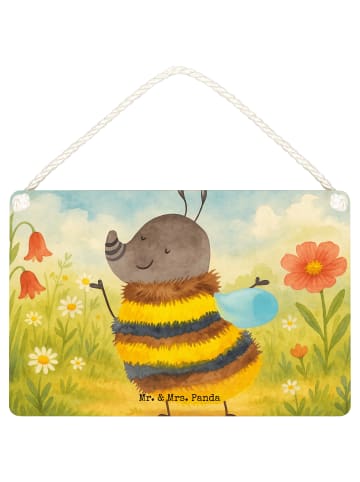 Mr. & Mrs. Panda Deko Schild Hummel flauschig Design ohne Spruch in Weiß