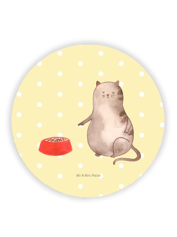 Mr. & Mrs. Panda magnet Katze Fressen ohne Spruch in Gelb Pastell