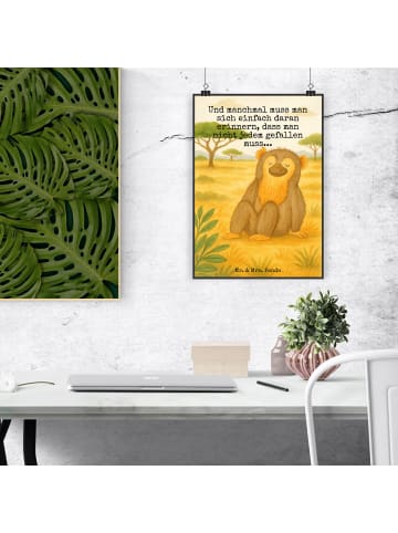 Mr. & Mrs. Panda Poster Affe Design mit Spruch in Weiß