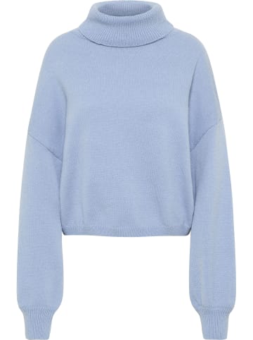 RISA Strick Rollkragenpullover in Blau