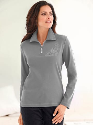 WITT WEIDEN Poloshirt in grau-meliert