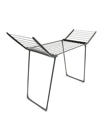 Standtrockner in Schwarz - (B)169 x (H)104 x (T)54,5 cm