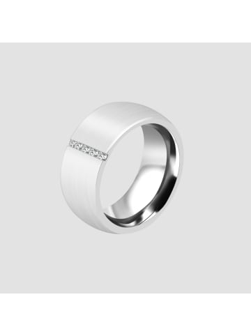 Adeliás Damen Ring aus Edelstahl in silber
