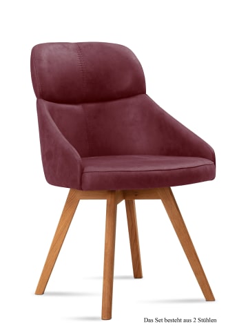 58 aufm Kessel ESSZIMMERSTUHL (2er-Set) Donna 52x82x63 Eiche geölt/Olivgrün