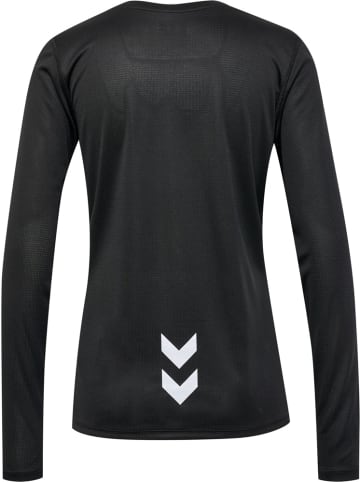 Hummel T-Shirt "Hmlrun Jersey L/S Woman" in Schwarz