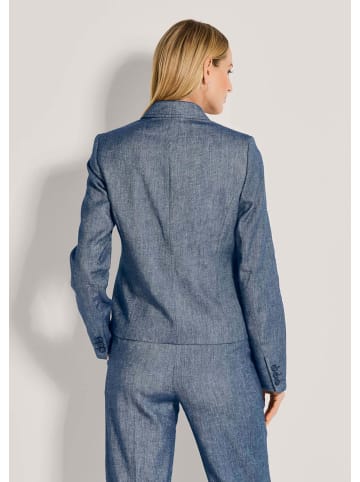 MADELEINE Eleganter Einreiher mit Reverskragen in nachtblau / melange