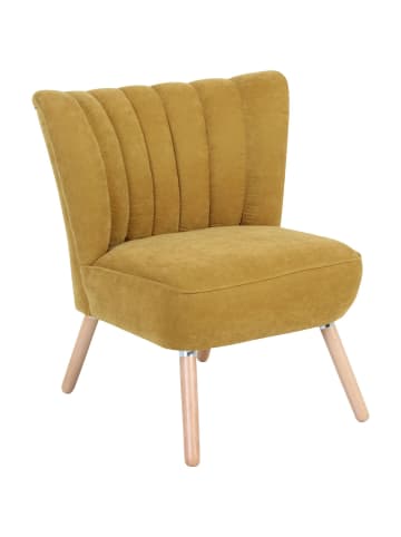 58 aufm Kessel SESSEL Kadisha Bezug Velourstoff Buche natur / mais