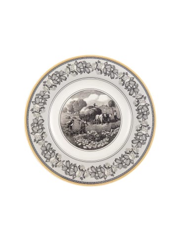 Villeroy & Boch Speiseteller Audun Ferme in Weiß-Grau-Gelb ø 27,1 cm