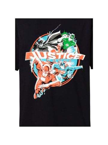 DC Comics DC Comics Justice League T-Shirt Helden Shirt Oberteil in schwarz