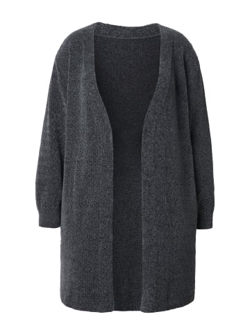 Ulla Popken Strickjacke in graphitgrau