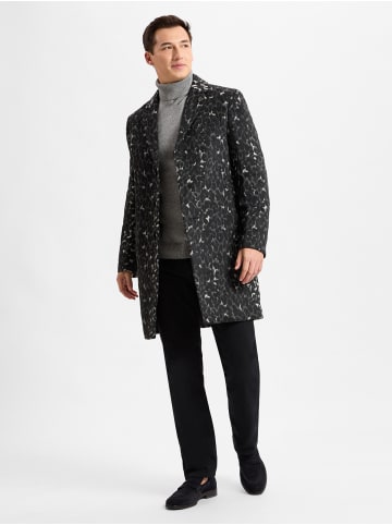 Finshley & Harding London Wollmantel in anthrazit schwarz - 0001