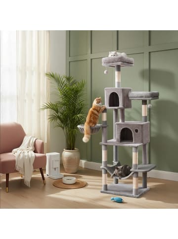 Feandrea Katzenbaum Clawfy in Hellgrau - (B)50 x (H)199 x (T)60 cm