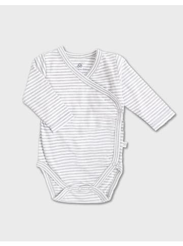 OrganicEra Baby Wickel-Langarmbody in Grey Melange