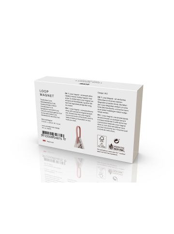 Zone Denmark Handtuchhalter Loop magnet in Peach Red