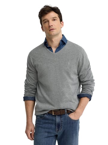Polo Club Pullover RIGBY GO V COTTON VO in Graue Kraft